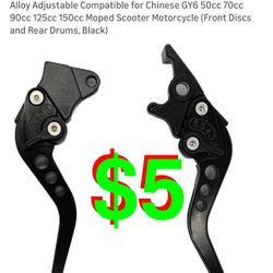 7/8" Handle Bar Clutch Brake Lever CNC Aluminum Alloy Adjustable Compatible for Chinese GY6 50cc 70cc 90cc 125cc 150cc Moped Scooter Motorcycle