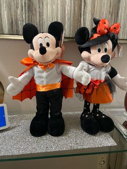 Mickey & Minnie Mouse Halloween Plush Set collectible