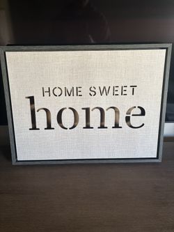 Home Sweet Home Wall Frame