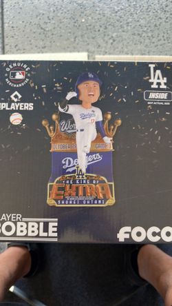 Shohei Ohtani Los Angeles Dodgers Most Extra Base Hits World Series Game 3 Bobblehead