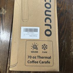 70 oz/2L Thermal Coffee Carafe - 18/8 Stainless Steel 