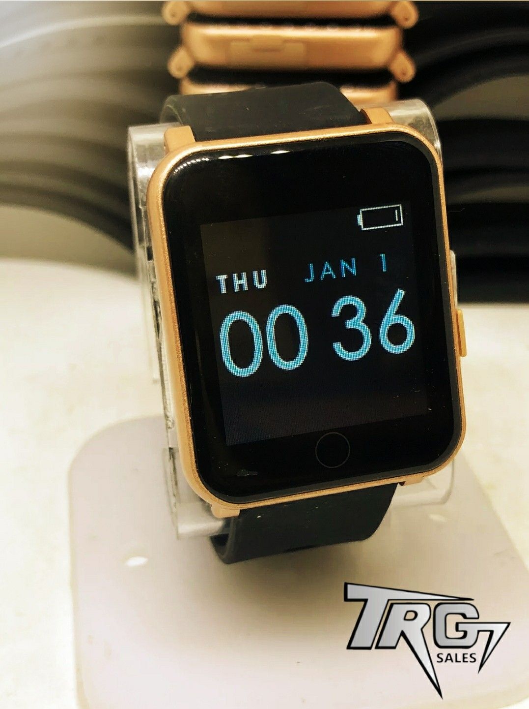 🔥NEW GOLD+BLACK Q7 SMART WATCHES 🔥 OPEN BOX FOR ANDROID AND IPHONES