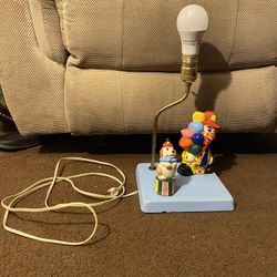 Vintage Clown Lamp 