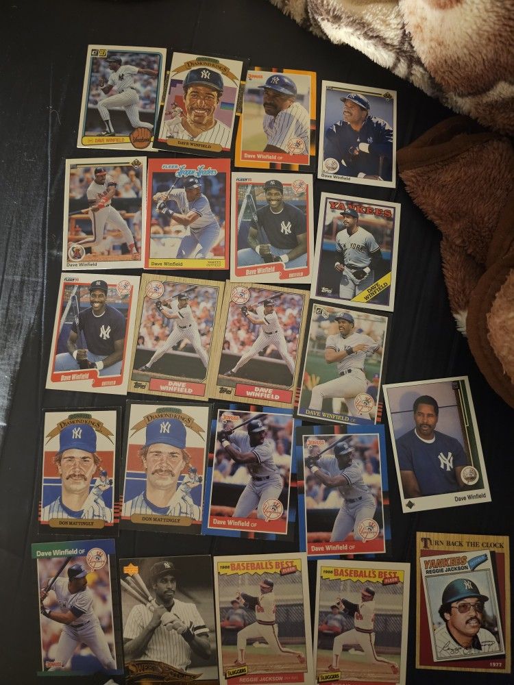 Reggie Jackson Dave Winfield Don Mattingly Card Lot