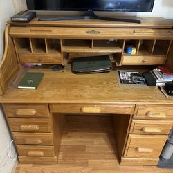 Vintage Roll Top Desk 