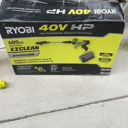 RYOBI 40V HP Brushless EZClean 600 PSI 0.7 GPM Cold Water Electric Power Cleaner (Tool-Only)