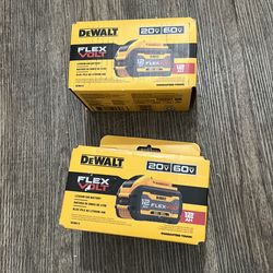 Dewalt  (2)  Flexvolt  battery s    12 AH  model  DCB612