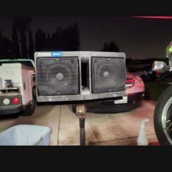 Fostex SPA11 Powered Active Speaker Studio Monitor 100w with adaptor and stand and traveling case