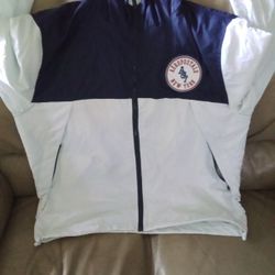 Aèropostale A87 New York White & Dark Blue Zip Up Windbreaker