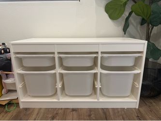 IKEA Trofast Kids Toy Storage Organization Bins White