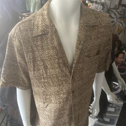 XL Men’s Raw Silk Shirt/button down