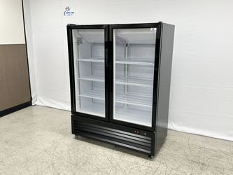 8 ins Two Glass Door Refrigerated Display