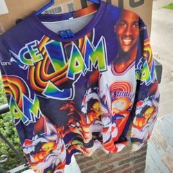 Retro Space Jam Michael Jordan Bugs Bunny Sweatshirt Size Medium