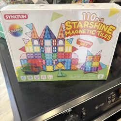 Syncfun New 110 Pcs Magnetic Tiles