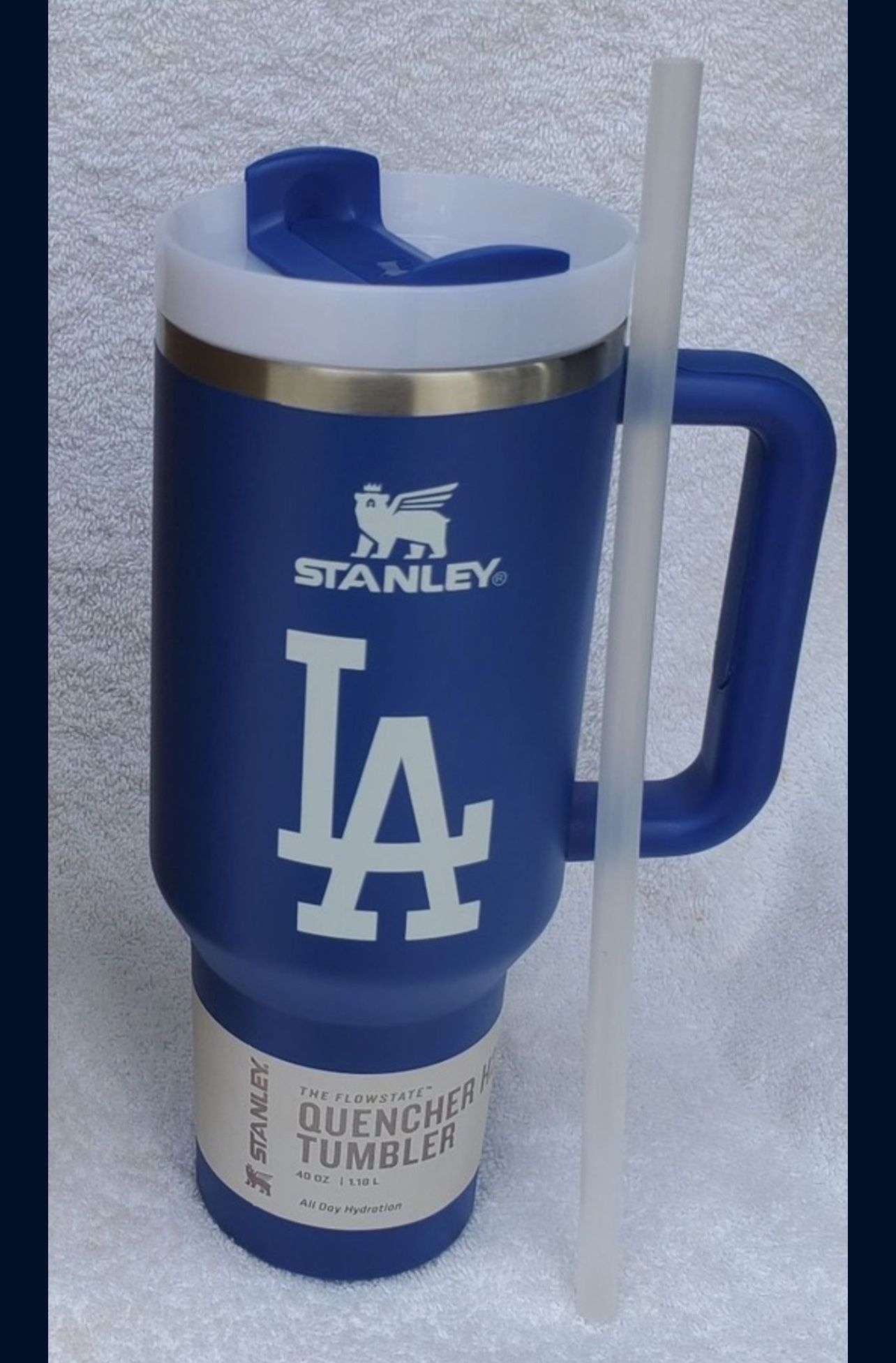 New 40 oz  LA Dodgers  Stanley 40 oz  In box with straw  