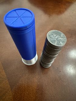 Roll of Steel Pennies with Coin Tube