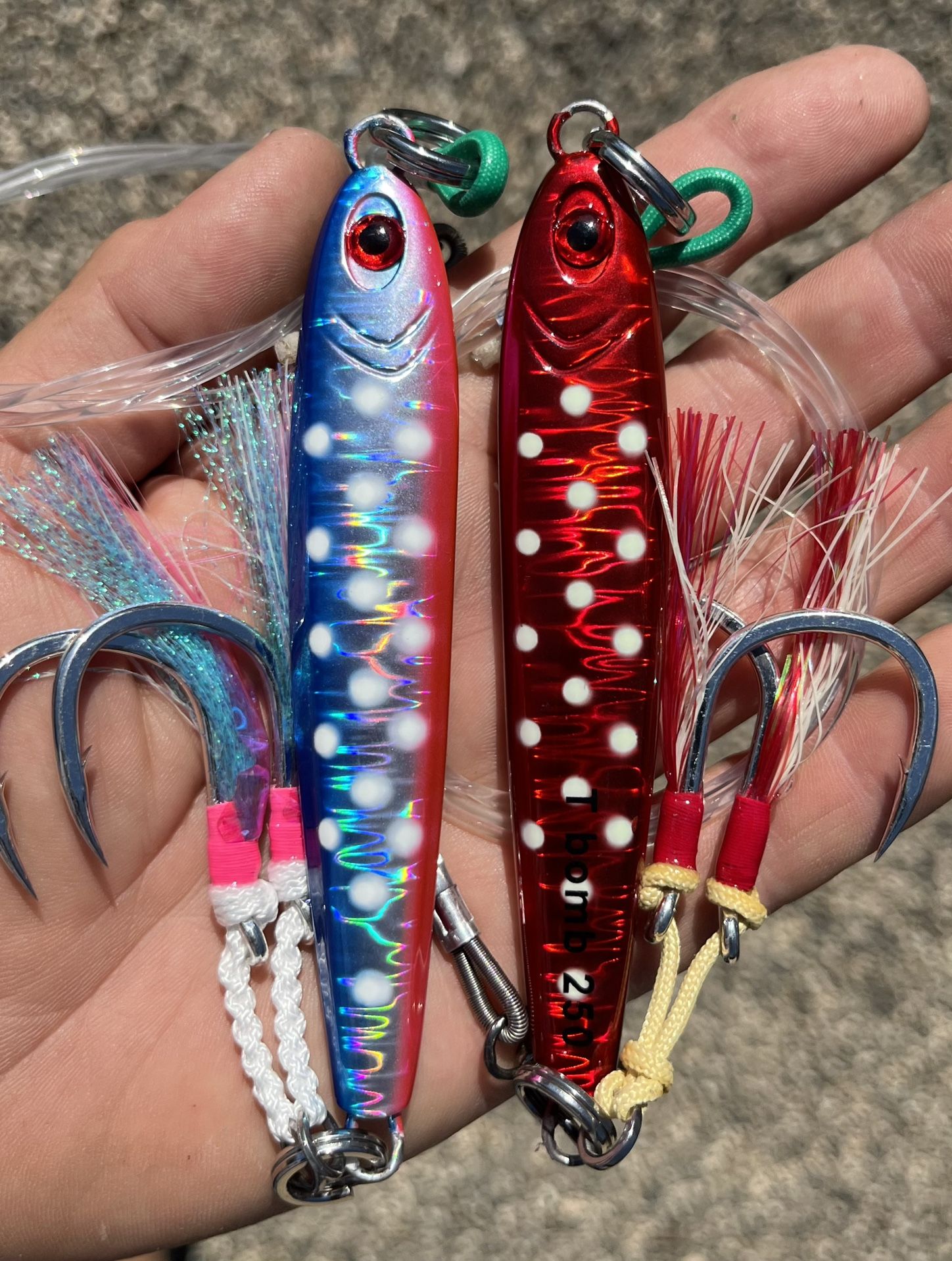 Tungsten Jigs 400g 300g 350g 160 and 250 g for the bluefin tuna