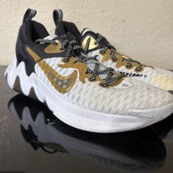 Nike Giannis Immortality “Championship” 🔥 White/Gold – Size 9