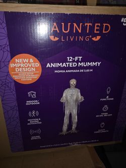 Haunted Living 12-Ft Animated Mummy Halloween Decoration
