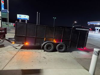 Heavy Duty 16' Tandem Axle Utility Trailer – High Sides & Ramp Gate