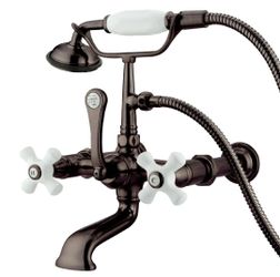 Kingston Brass CC549T5 Vintage Clawfoot Tub Faucet Hand Shower Oil Rubbed Bronze