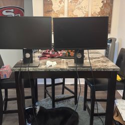 2 Dell 21 Inch Monitors.  