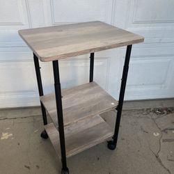  Soporte para impresora industrial, carro de máquina de 3 niveles con ruedas y tablero de mesa ajustable, estante de almacenamiento resistente para of