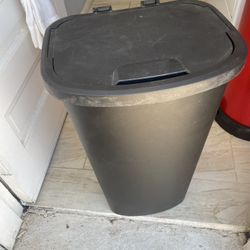 Black Trash Can 
