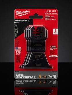 Brand new Milwaukee multi material oscillator blades
