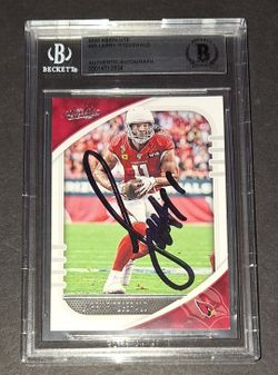 🔥Larry Fitzgerald autographed card Beckett COA🔥
