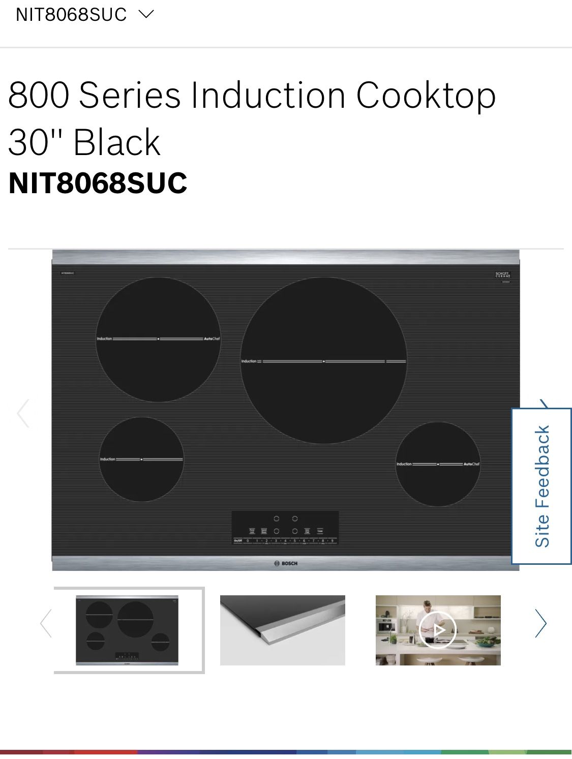 Bosch Induction cooktop 800 series