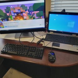 Laptop With Monitor 