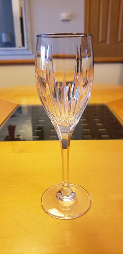 Mikasa crystal champagne glasses