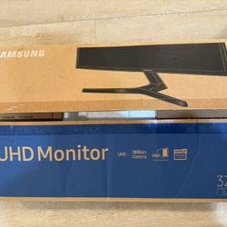 New (Open Box) | Samsung U32J590UQN 32" UHD LCD Monitor, HDMI, DisplayPort