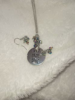 Girls necklace and earrings