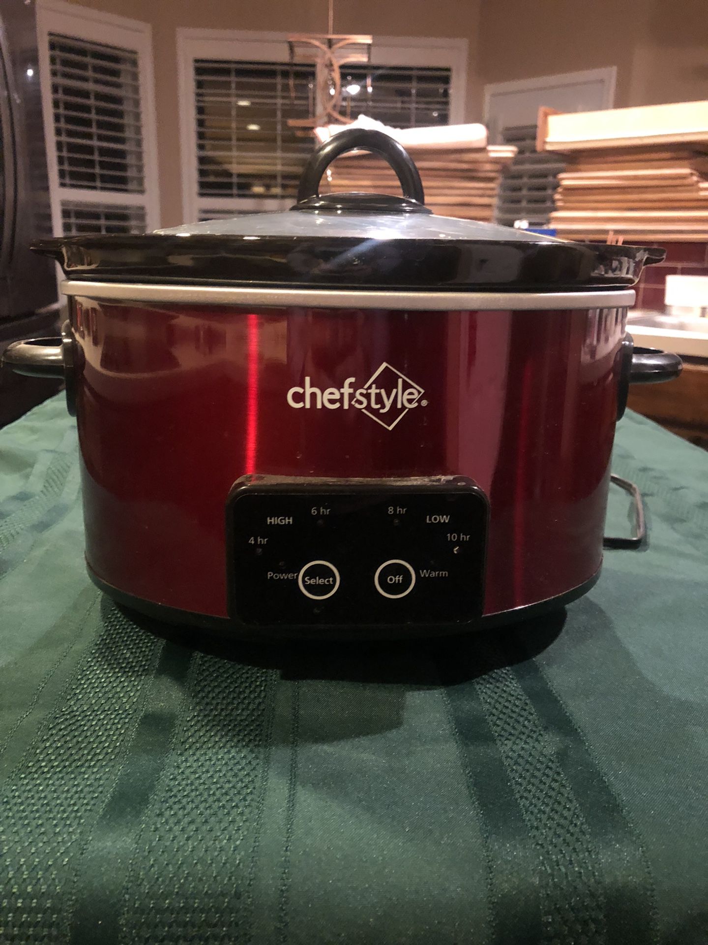 Chefstyle 4 Quart Programmable Red Slow Cooker - Shop Cookers
