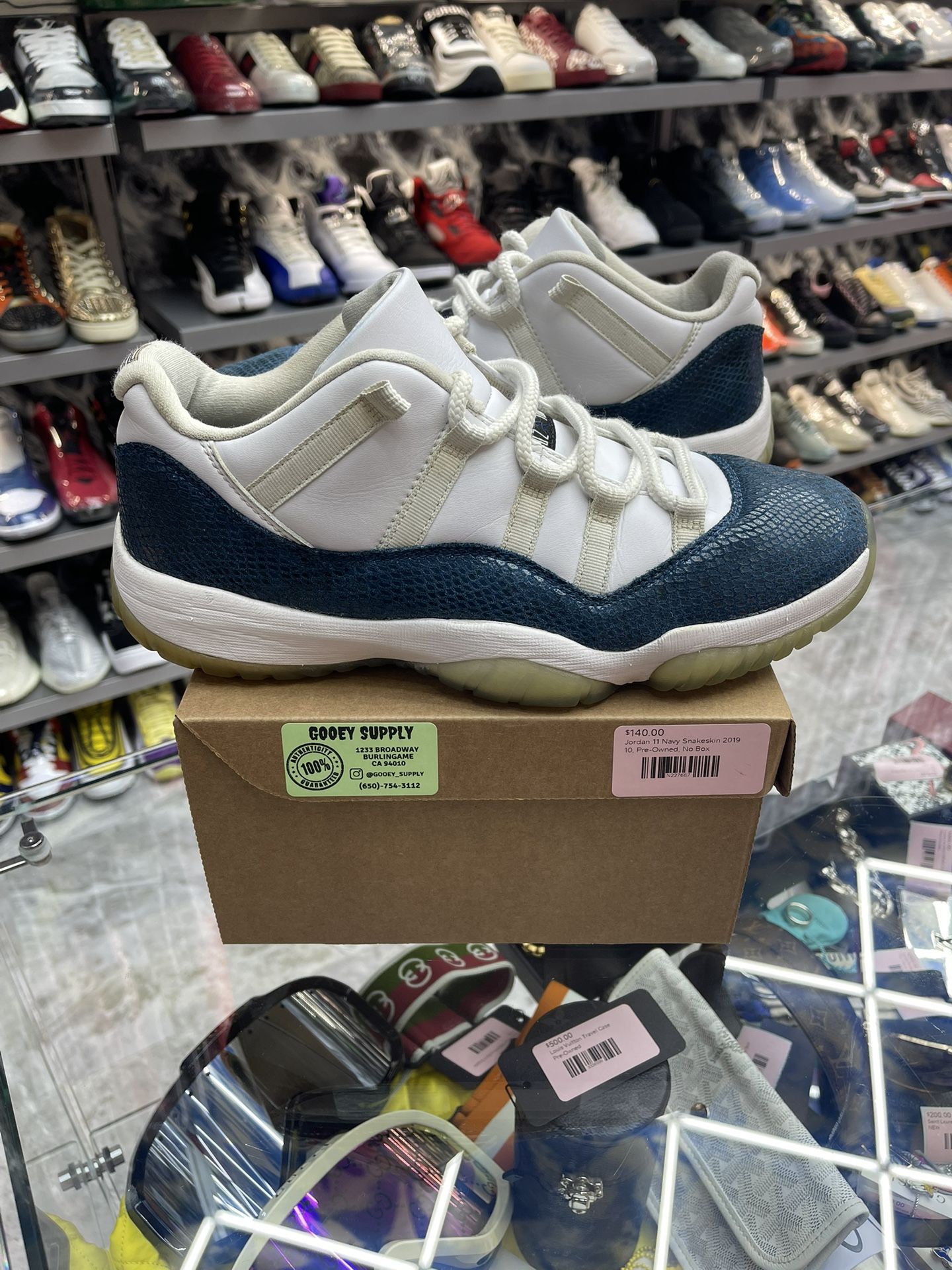 Jordan 11 Navy Snakeskin (2019) - Size 10