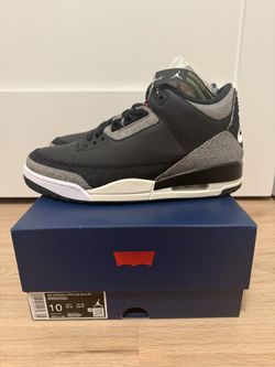 Jordan 3 Retro “Levi’s Black” Men’s Size 10 IR0914-400