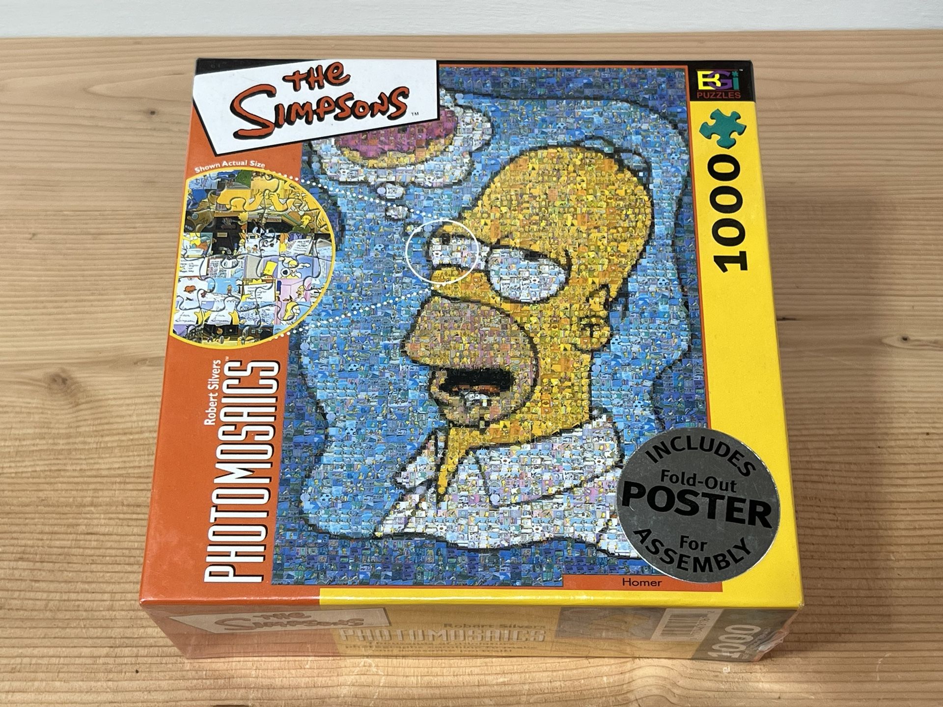 Vintage Simpsons Photomosaic Puzzle New/Sealed