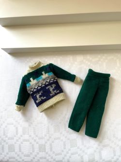 1996 Fashion Avenue Ken Doll Green Sweater and Cords