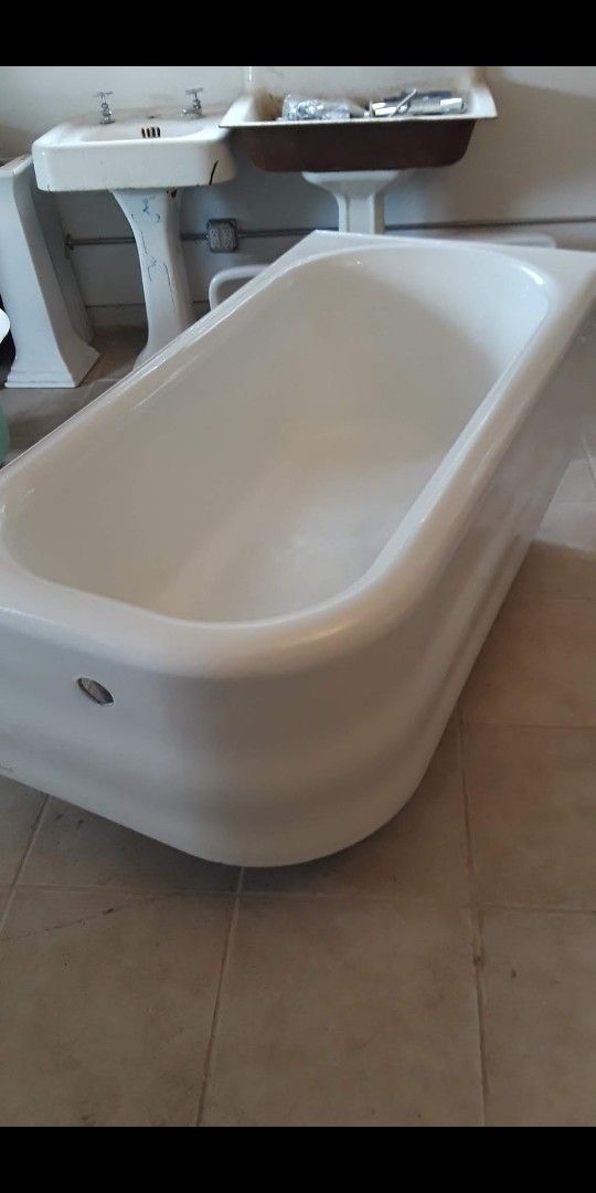 Bath Tub Skirted Builtin