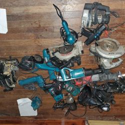 Lot Of Corded Power Tools, Hand Tools, And Hardware 