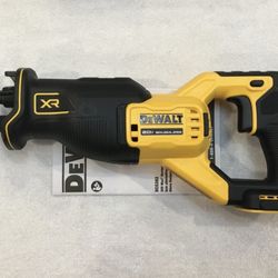 New Dewalt DCS382B 20V 20 Volt Max XR Brushless Variable Speed Reciprocating Saw