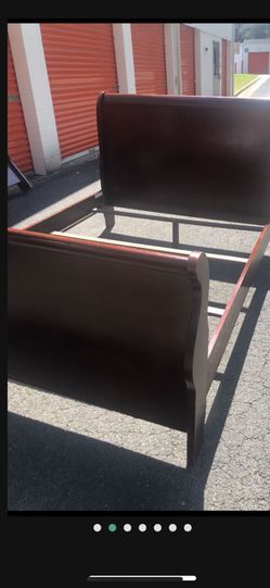 Ashley Furniture Solid Wood Queen Size Bed Frame: Headboard, Footboard, Rails . Delivery Available. Se Habla Español 