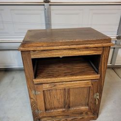 Wood TV table 