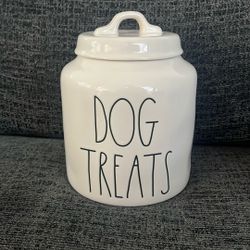 RAE DUNN DOG TREAT CONTAINER