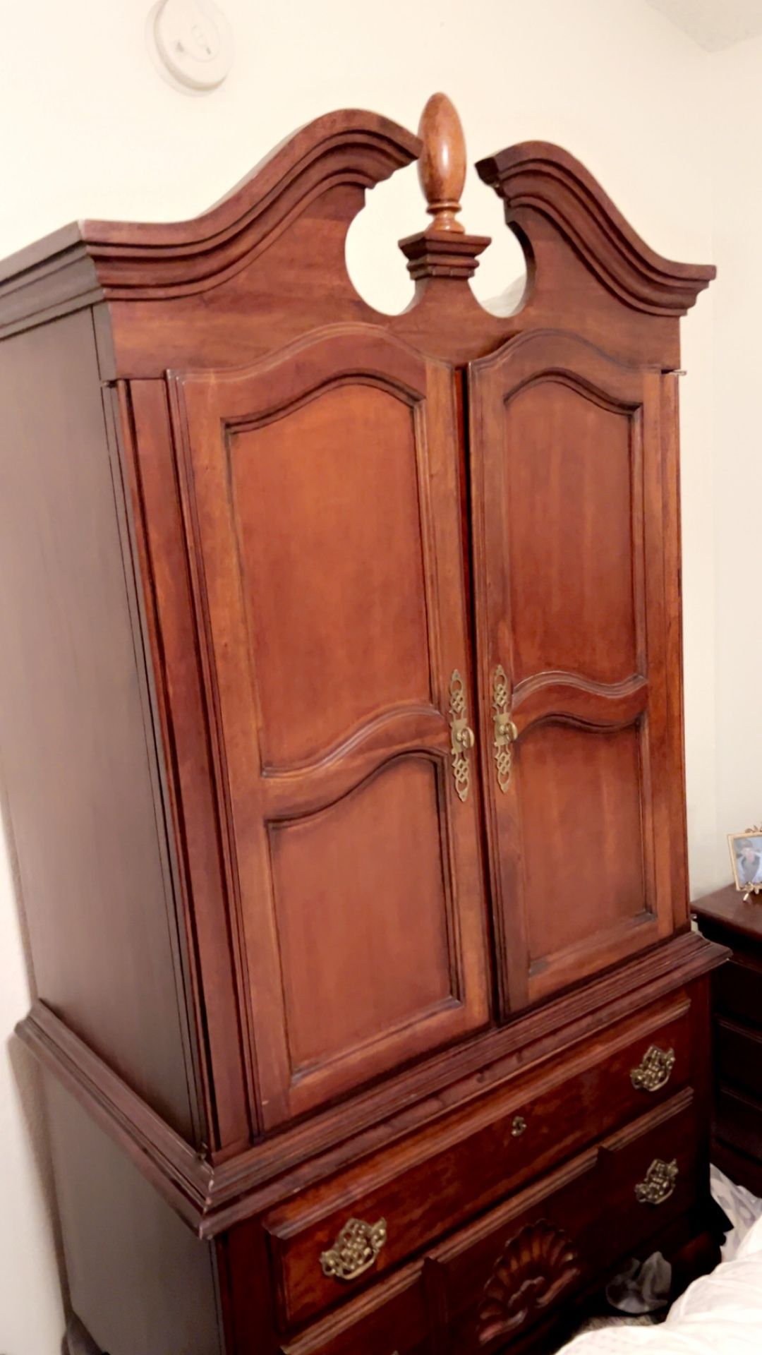 Cherry Wood Armoire