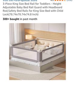King size bed rails