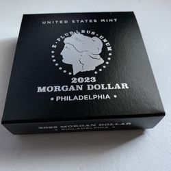 2023 Morgan Silver Dollar w/ Certificate Of Authenticity 