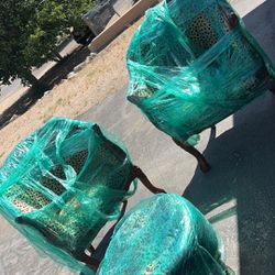 Cheetah Chairs With Ottoman 